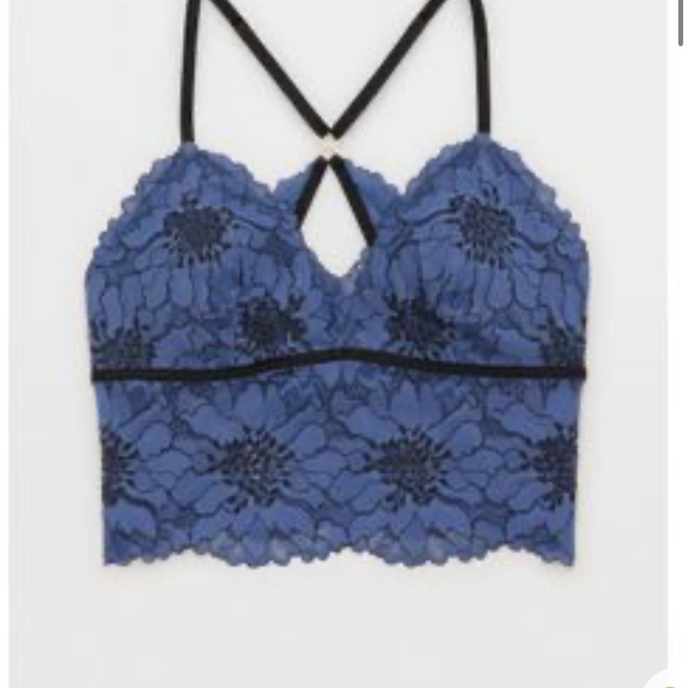 Aerie Blue Lace Bralette